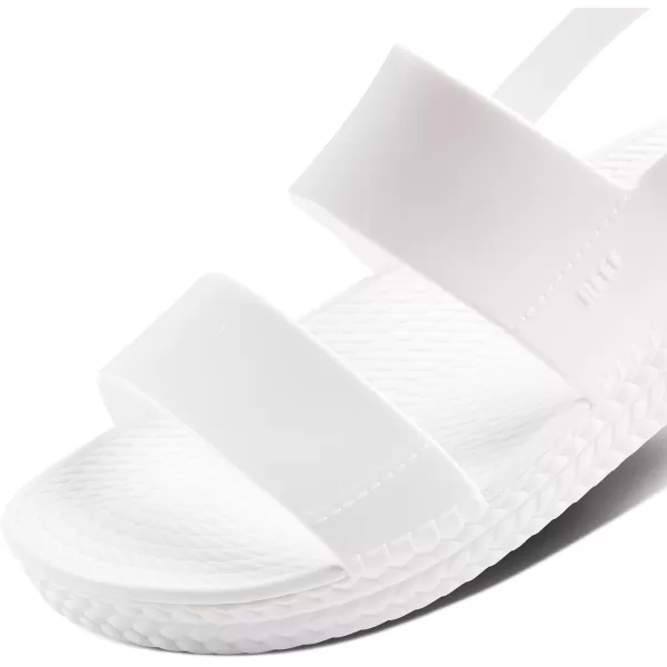 imageREEF Water Vista Womens Platform Sandal Water Friendly Adjustable Velcro StrapWhite Shine