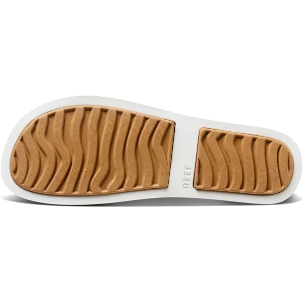 imageREEF Water Vista Womens Platform Sandal Water Friendly Adjustable Velcro StrapWhiteTan