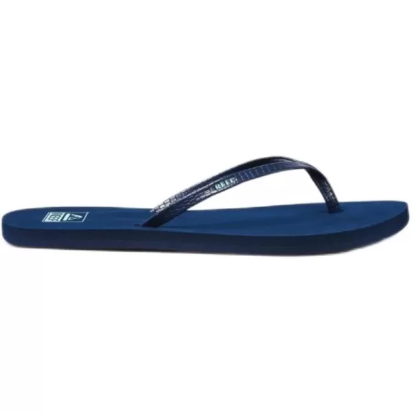 imageREEF Bliss Nights Womens Flip Flop Super Lightweight and Soft Footbed Thin Strap Beach SandalBlue