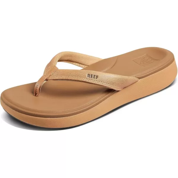 imageREEF Cushion Cloud Womens Flip Flop Super Soft Molded Footbed Arch SupportNatural