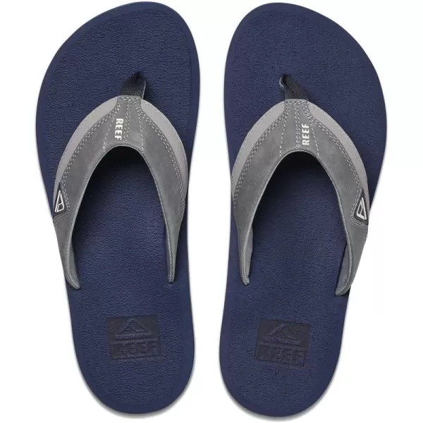 imageREEF Cushion Dawn Mens Flip Flop Instant Comfort Ultra Soft FootbedNavyGrey