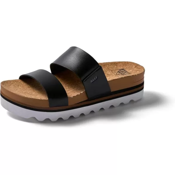 imageREEF Cushion Vista Hi Womens Platform Fashion Sandal Arch Support Ultra Soft Cushion FootbedBlack