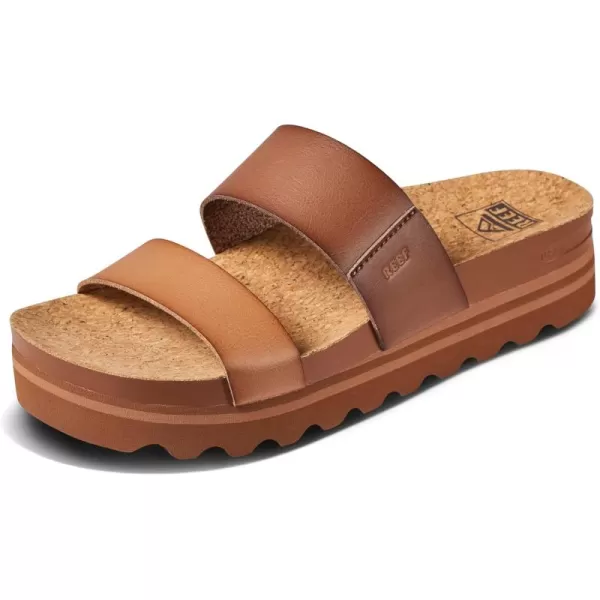 imageREEF Cushion Vista Hi Womens Platform Fashion Sandal Arch Support Ultra Soft Cushion FootbedEspresso Duo