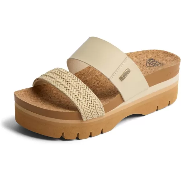 imageREEF Cushion Vista Higher Womens Platform Fashion Sandal Arch Support Ultra Soft Cushion FootbedVintage Braid