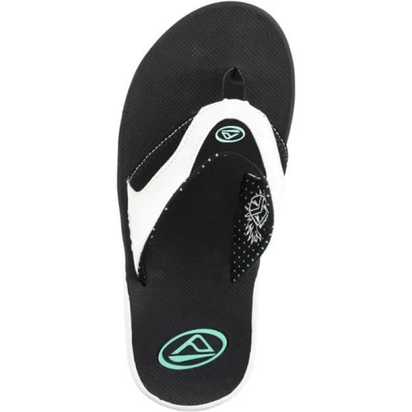 imageREEF Fanning Womens Bottle Opener Flip Flop Arch Support Durable Outsole Water FriendlyBrown Leopard