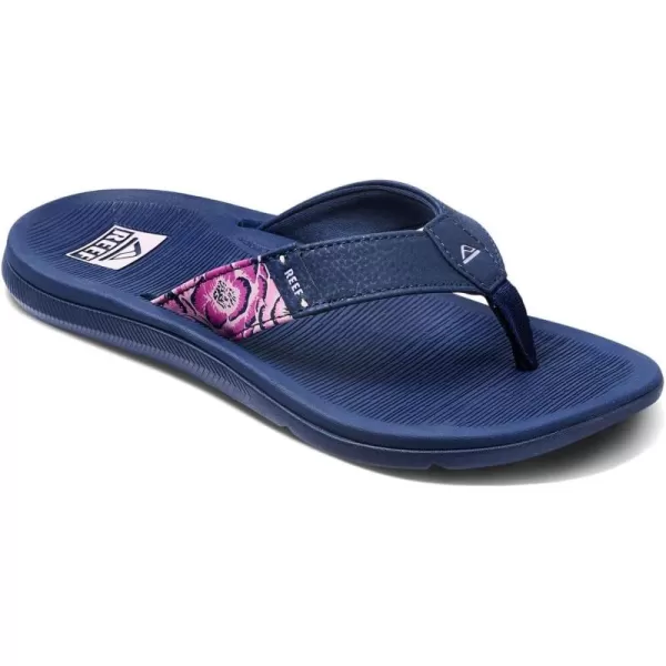 imageREEF Santa Ana Womens Flip Flop Arch Support Water Friendly Non Marking OutsolePeacoat