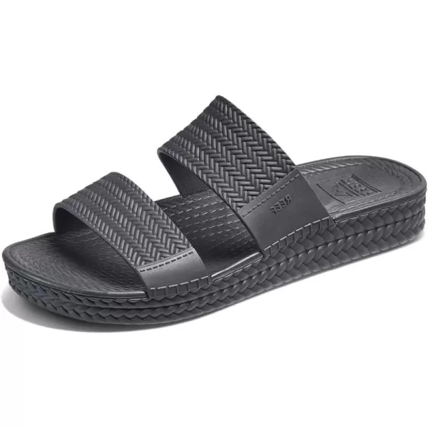imageREEF Water Vista Slide Womens Platform Slide Water Friendly Arch SupportBlack