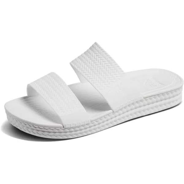 imageREEF Water Vista Slide Womens Platform Slide Water Friendly Arch SupportWhite
