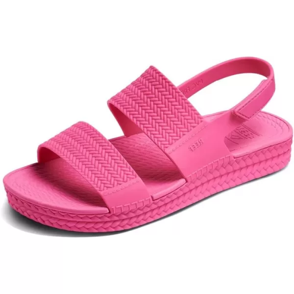 imageREEF Water Vista Womens Platform Sandal Water Friendly Adjustable Velcro StrapMalibu