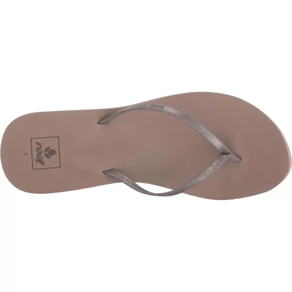 imageREEF Bliss Nights Womens Flip Flop Super Lightweight and Soft Footbed Thin Strap Beach SandalPewter