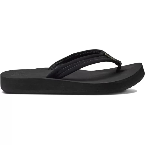 imageREEF Cushion Breeze Womens Flip Flop Ultra Soft Cushion Footbed Arch SupportBlackBlack