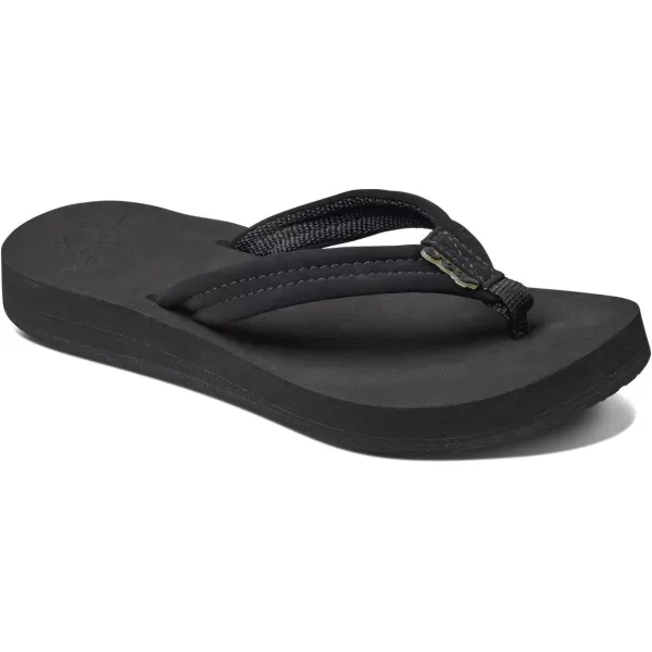 imageREEF Cushion Breeze Womens Flip Flop Ultra Soft Cushion Footbed Arch SupportBlackBlack