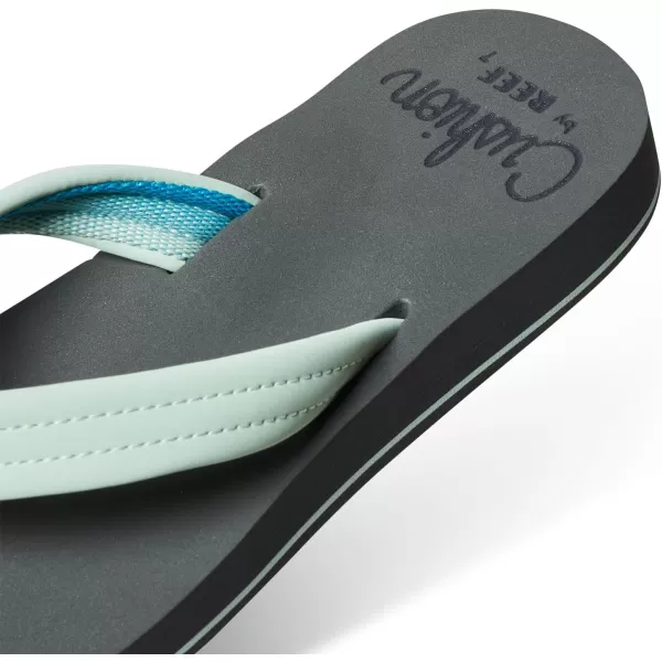 imageREEF Cushion Breeze Womens Flip Flop Ultra Soft Cushion Footbed Arch SupportGreyMint