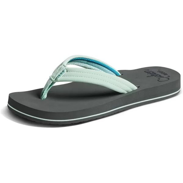 imageREEF Cushion Breeze Womens Flip Flop Ultra Soft Cushion Footbed Arch SupportGreyMint