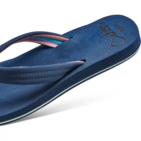 imageREEF Cushion Breeze Womens Flip Flop Ultra Soft Cushion Footbed Arch SupportMidnight