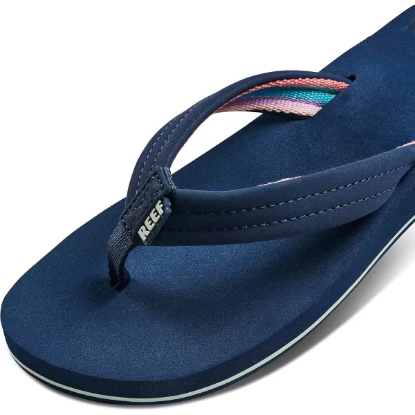 imageREEF Cushion Breeze Womens Flip Flop Ultra Soft Cushion Footbed Arch SupportMidnight
