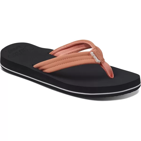 imageREEF Cushion Breeze Womens Flip Flop Ultra Soft Cushion Footbed Arch SupportRed Coral Cor