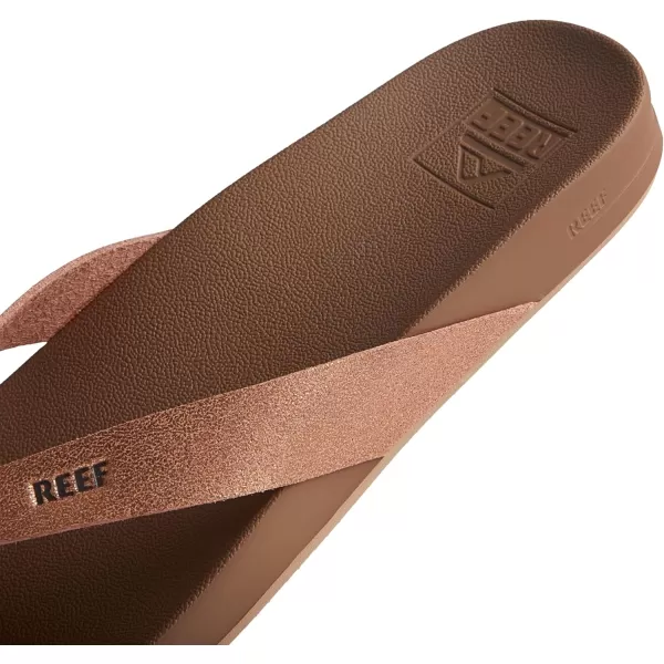 imageREEF Cushion Court Womens Flip Flop Molded Cushion Footbed Arch SupportRose Gold