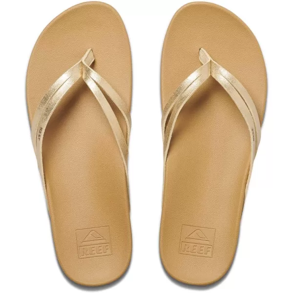 imageREEF Cushion Spring Joy Womens Flip Flop Molded Cushion Footbed Arch SupportChampagne