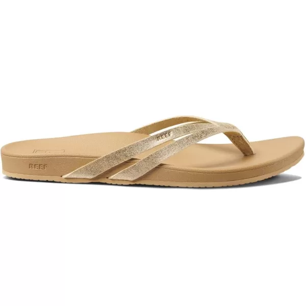 imageREEF Cushion Spring Joy Womens Flip Flop Molded Cushion Footbed Arch SupportChampagne