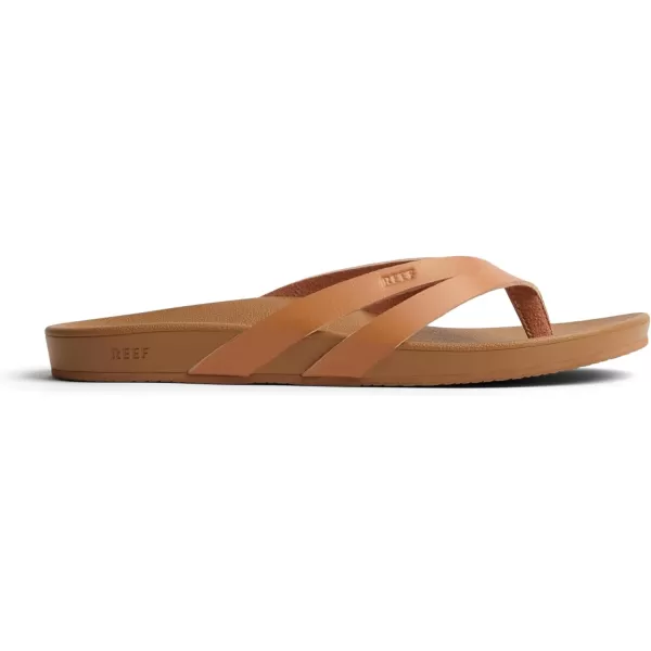 imageREEF Cushion Spring Joy Womens Flip Flop Molded Cushion Footbed Arch SupportNaturalTan