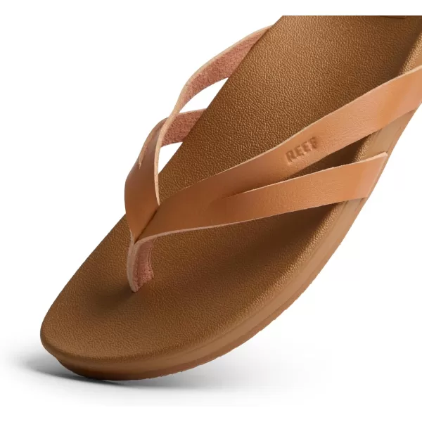 imageREEF Cushion Spring Joy Womens Flip Flop Molded Cushion Footbed Arch SupportNaturalTan