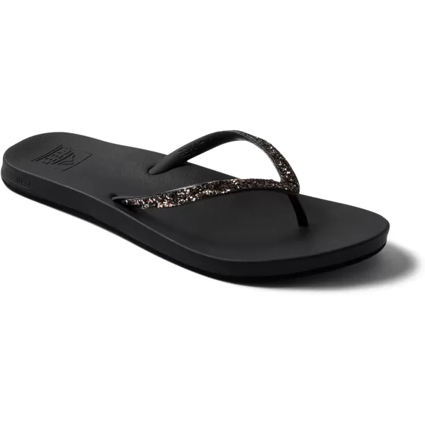 imageREEF Cushion Stargazer Womens Flip Flop Super Lightweight Ultra Soft Cushion FootbedBlackBronze