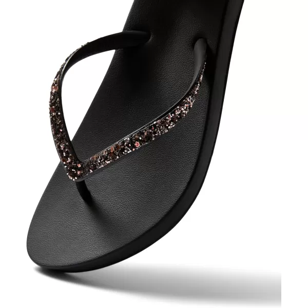 imageREEF Cushion Stargazer Womens Flip Flop Super Lightweight Ultra Soft Cushion FootbedBlackBronze