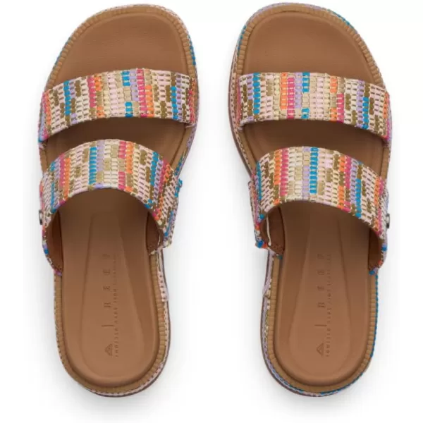 imageREEF Lofty Lux Hi Womens Fashion Platform Sandal Soft Molded FootbedBeachy Woven