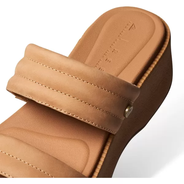 imageREEF Lofty Lux Hi Womens Fashion Platform Sandal Soft Molded FootbedNatural