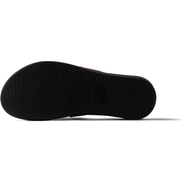 imageREEF Ortho Woven Womens Flip Flop Arch Support and Soft Cushion FootbedBlackWhite