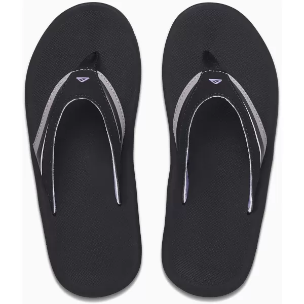 imageREEF Slap Womens Beach Flip Flop Arch Support Durable Outsole Water FriendlyGreyPurple