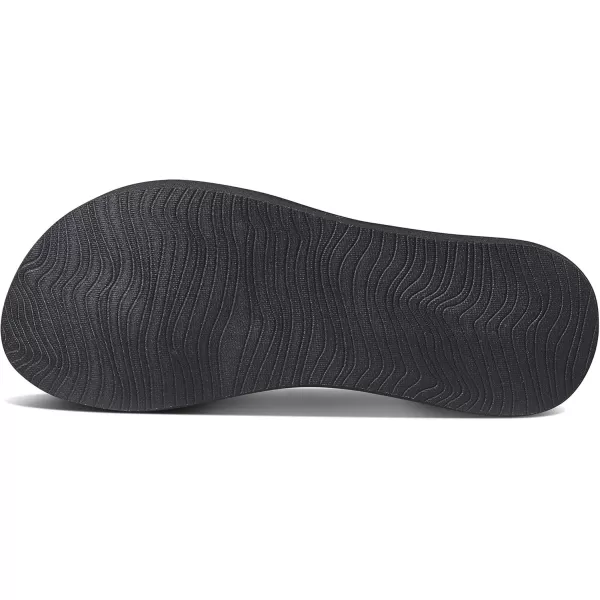 imageREEF Spring Woven Womens Beach Flip Flop Soft Woven Strap ampamp Cushion FootbedBlackWhite