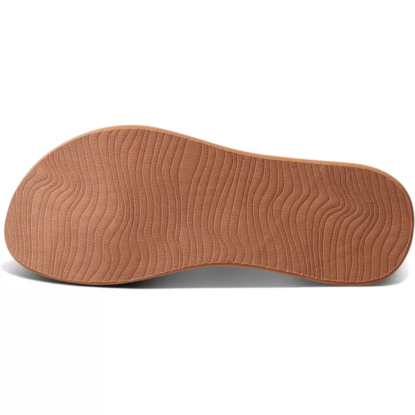 imageREEF Spring Woven Womens Beach Flip Flop Soft Woven Strap ampamp Cushion FootbedPeach Parfait