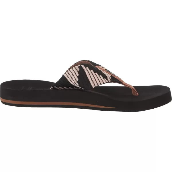 imageREEF Spring Woven Womens Beach Flip Flop Soft Woven Strap ampamp Cushion FootbedPebble