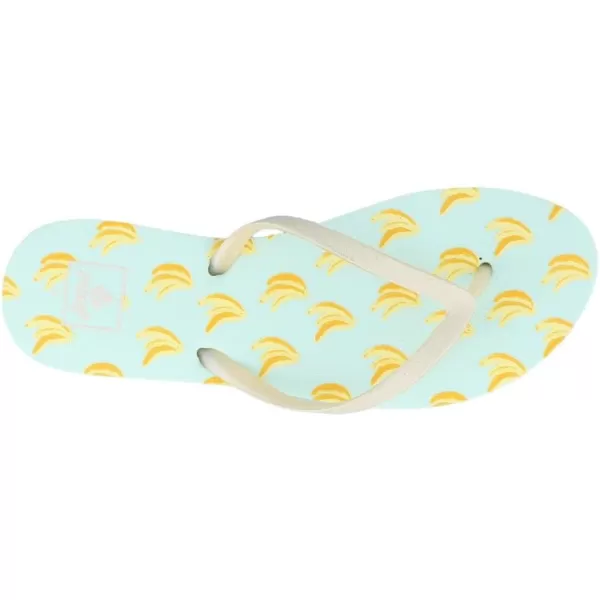 imageREEF Stargazer Womens Beach Flip Flop Super Lightweight and Soft Footbed Thin Glitter StrapBanana