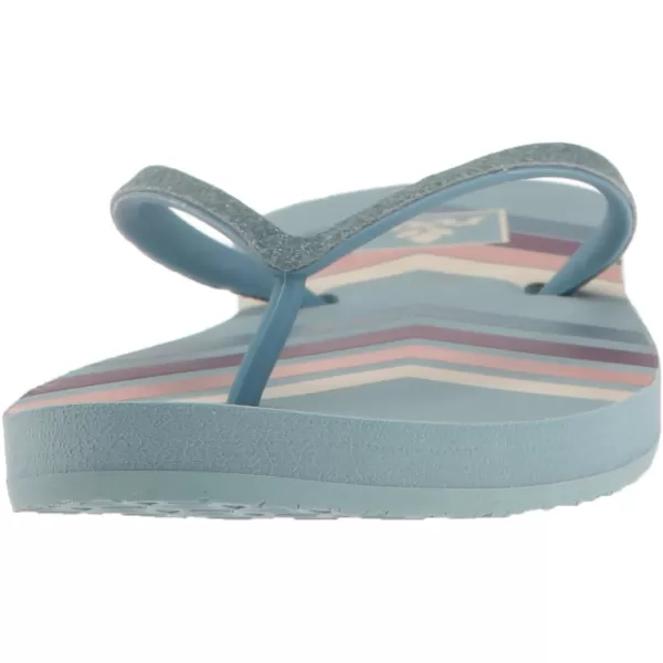 imageREEF Stargazer Womens Beach Flip Flop Super Lightweight and Soft Footbed Thin Glitter StrapBlue Chevron