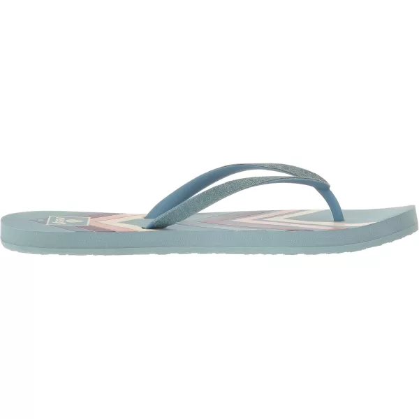 imageREEF Stargazer Womens Beach Flip Flop Super Lightweight and Soft Footbed Thin Glitter StrapBlue Chevron