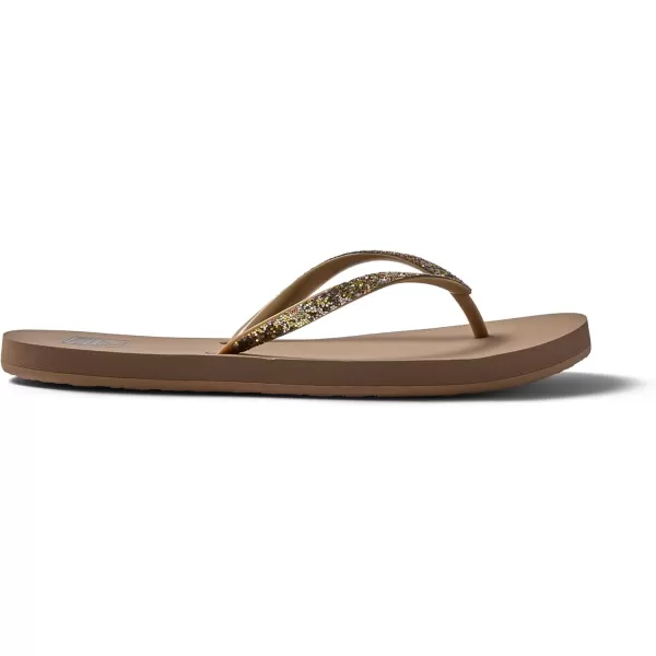 imageREEF Stargazer Womens Beach Flip Flop Super Lightweight and Soft Footbed Thin Glitter StrapGemstone