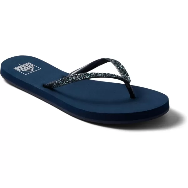 imageREEF Stargazer Womens Beach Flip Flop Super Lightweight and Soft Footbed Thin Glitter StrapMermaid