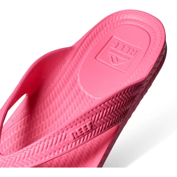imageREEF Water Court Womens Beach Flip Flop Soft Cushion Footbed Water Friendly Arch SupportHot Pink