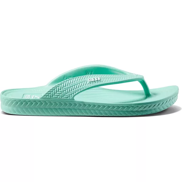 imageREEF Water Court Womens Beach Flip Flop Soft Cushion Footbed Water Friendly Arch SupportNeon Teal