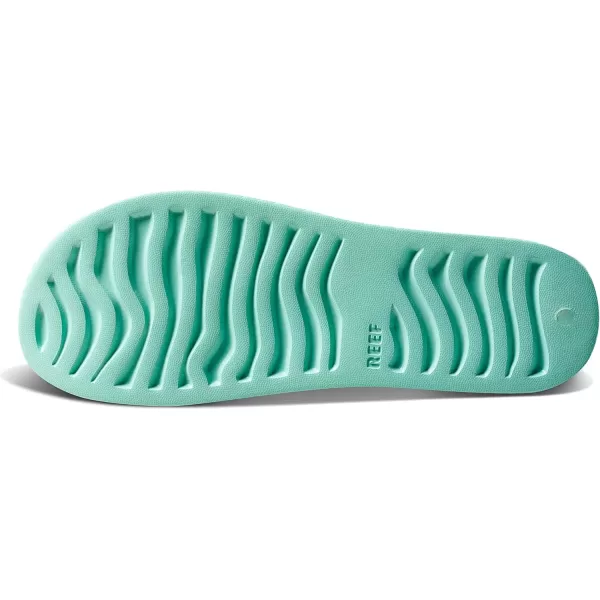 imageREEF Water Court Womens Beach Flip Flop Soft Cushion Footbed Water Friendly Arch SupportNeon Teal