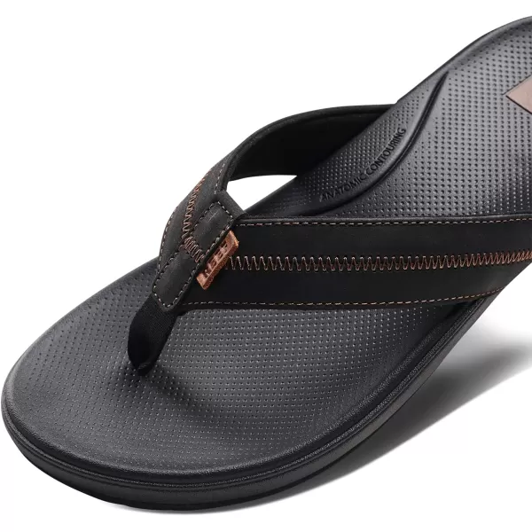 imageReef Mens Cushion Phantom V2 Le SandalBlackCoffee