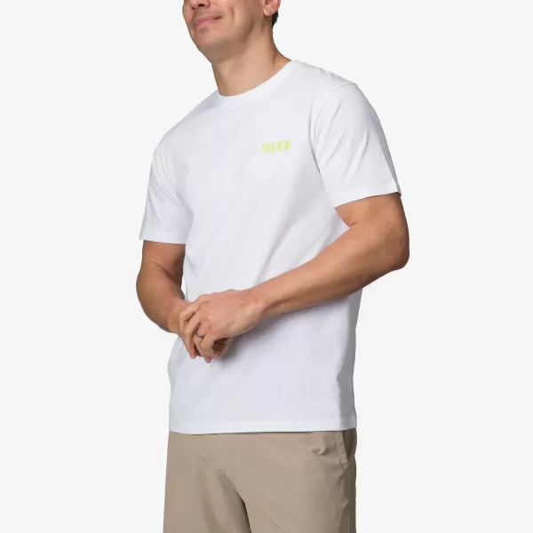 imageReef Mens Reef Logo Graphic Short Sleeve TeeBright White Wellie Too