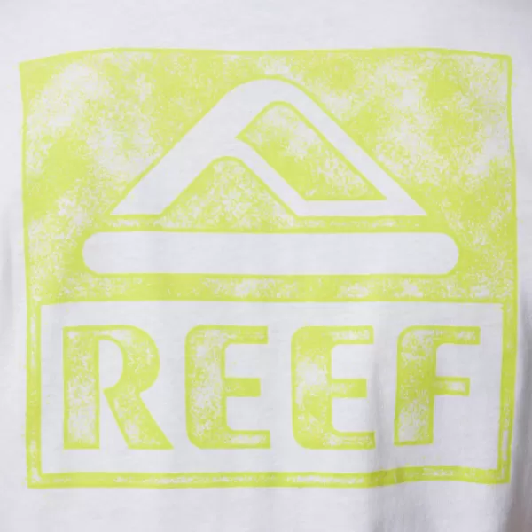 imageReef Mens Reef Logo Graphic Short Sleeve TeeBright White Wellie Too
