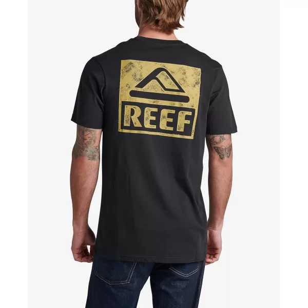 imageReef Mens Reef Logo Graphic Short Sleeve TeeCaviar Wellie