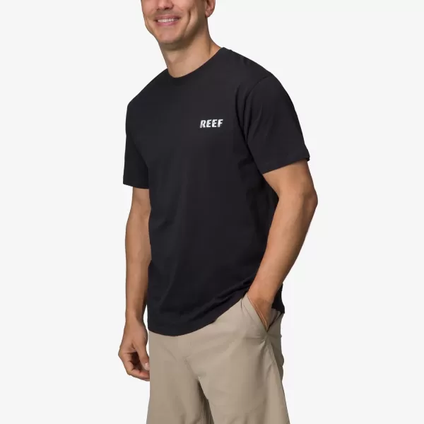 imageReef Mens Reef Logo Graphic Short Sleeve TeeCaviar Wellie Too