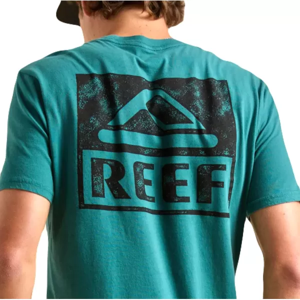 imageReef Mens Reef Logo Graphic Short Sleeve TeeMediterranea Wellie Too