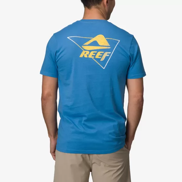 imageReef Mens Reef Logo Graphic Short Sleeve TeeParisn Blu Jojo